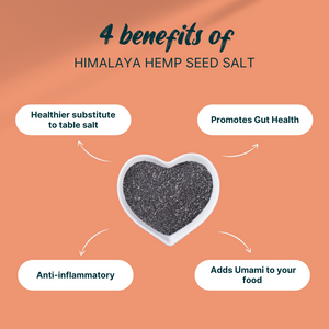 Four benefits of using hemp seed salt