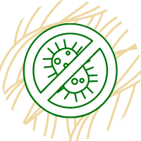 Anti Microbial Logo highlighting one of Hemp Fibre Qualities